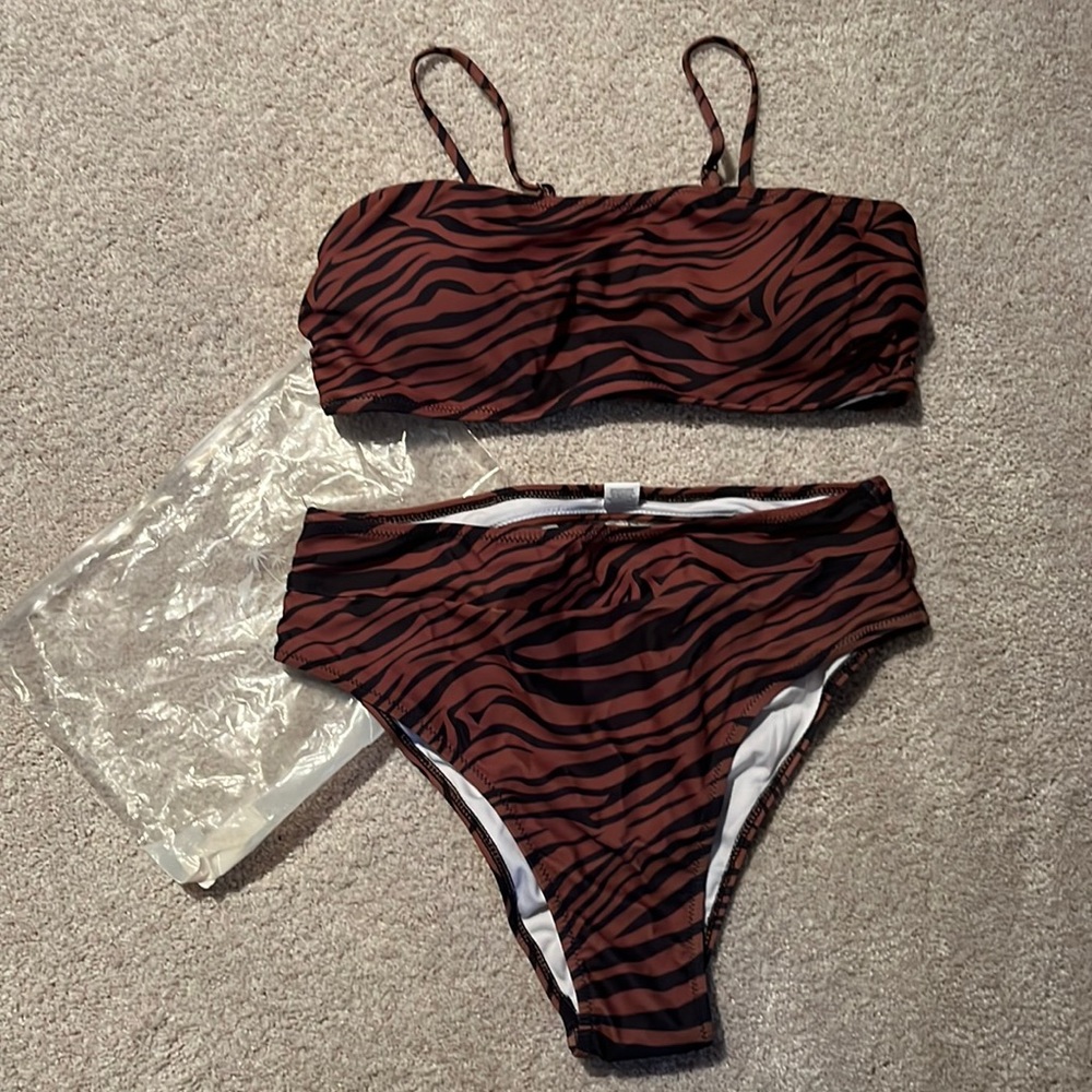 Tiger stripe bikini